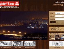 Tablet Screenshot of hotelabbott.com